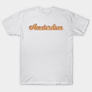 Amsterdam - Orange Logo T-Shirt